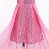 IDOPIP Sequin Pageant Dresses for Girls Kids One Shoulder Formal