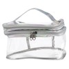Beavorty Clear Double Layer Makeup Storage Bag Toiletry Bag for