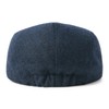 FEINION - Gorro plano de mezcla de lana para hombre,