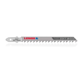 LENOX Tools 1991482 T-Tank Fast Cutting Wood Jig Saw Blade, 4" x 5/16" 6 TPI, Pack of 3