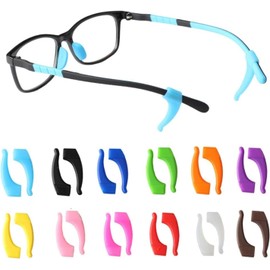 12 Color Anti-Slip Glasses Ear Hook, Soft Silicone Sleeve Ear Grips for Kids and Adult, Comfortable Holder Eyewear Retainer for Glasses Sunglasses,M