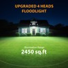 Abovizo 90W Flood Lights Outdoor, 10000LM Dusk to Dawn Outdoor
