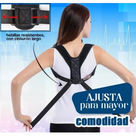 J.H. Company Corrector De Postura Espalda Soporte Ajustable Jb-7021