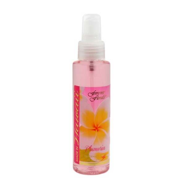 Hawaii Forever Florals Body Fragrance Mist Or Air Freshener 4 oz. Plumeria 2 Bottles