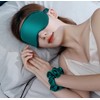 Eye Mask for Sleeping, Adjustable Strap Silk Sleep Blindfold, Eyeshades