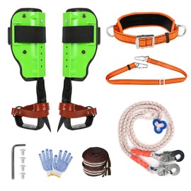 Fepinc Tree Climbing Spike, Tree Climbing Gear with Multi-Functional Straps, Climbing Spurs for Outdoor Jungle Survival Fruit Picking