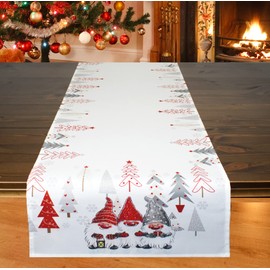 Kamaca Table Runner 40 x 140 cm Gnome High-Quality Print Motif with Christmas Motifs, Decoration for Winter, Christmas (Gnome - Band)