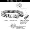 LAXPICOL Dad Bracelet,Stainless Steel Bracelets For Father's Day Gifts,Mens Chain