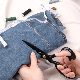 Fabric Scissors,Professional Tailor Scissors 9 inch - Heavy Duty Sewing Scissors for Leather Cutting Industrial Sharp Shears Home Office Artists Students Tailors Dressmakers