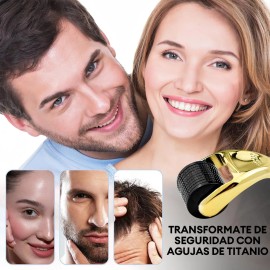 2 Dermaroller 0.25-0.5mm Facial Cabello O Rodillo Para Barba