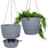 SwinDuck 10 Inch Self Watering Hanging Pots, 2 Pack Hanging