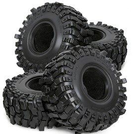 STMU 2.2 Crawler Tires 135mm/5.30inch With Foam Inserts 4PCS For 2.2 Beadlock Wheel Rims Traxxas TRX4 Axial SCX10 II AX10 Wraith D90