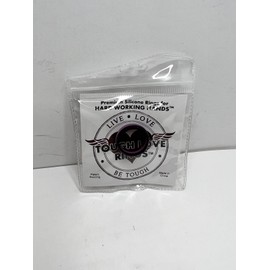 Line BLACK/THIN PINK LINE - TOUGH LOVE Silicone Wedding Ring - Size 9