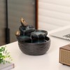 Tabletop Ceramic Fountain Water Feature Home Kitchen Office Decoration Modern