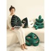 Turtle Back Bamboo Sofa Pillow Cushion Leaf Shaped Throw Pillow