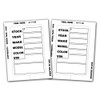 2-Pack of 100 Kleer-Bak Stock Stickers - White - Genuine