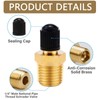Pack of 4 1/4 Inch NPT Air Compressor Valve, Brass