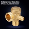 3 Way Check Valve Male Thread 3-Way Brass Air Compressor