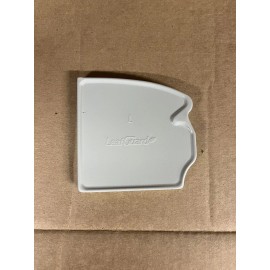 LEAFGUARD light Gray LEAF GUARD Aluminum SEAMLESS Gutter Left End Cap 08502H BS9