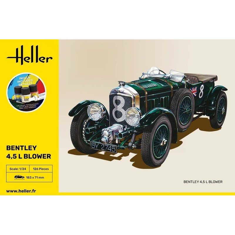 Heller 56722 Bentley 4,5 L Blower Modellbausatz, grau