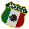 EmbTao Mexico Shield Flag Patch Embroidered Badge Biker Applique Iron