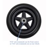 Tuffcare Lightweight Caster with Polyurethane Tire, 6" x 1" x