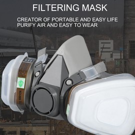 Dust Filter Respirator - Reusable Respirator Masque,Professional Breathing Protection, Protective Safety Dust Respirator, Adjustable Face Cover for Painting, Woodworking