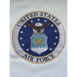 1 United States Air Force Quilt Block Veteran Patriotic Military Fabric Seal AF1