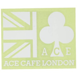 ACE CAFÉ LONDON Decal Union Jack Club Mark (White) ACE-N009DE