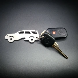 Unbranded Toyota 4Runner 4th Gen Bottle Opener Key Chain - Stainless Steel 4G T4R