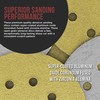 ProductionShop Premium 120 Grit 5" Gold Sanding Discs, 8-Hole Pattern,