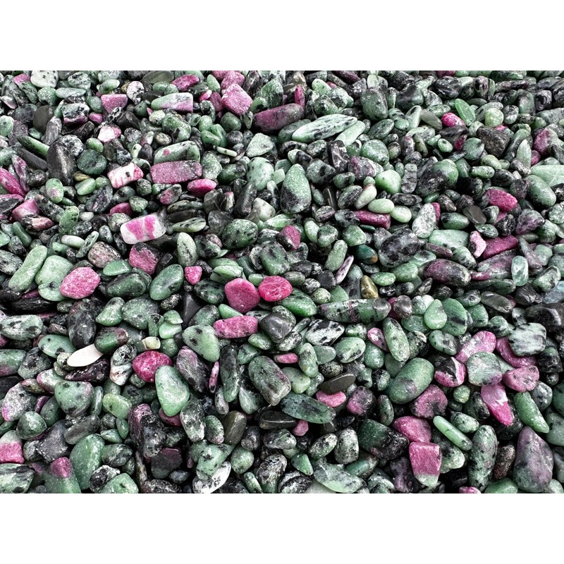 GAF TREASURES Wholesale Natural Semi Tumbled Ruby Zoisite Gemstone Chips,