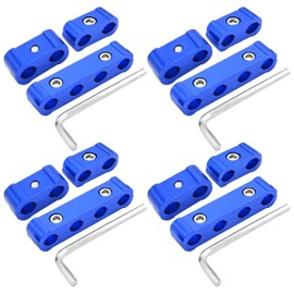 Hoypeyfiy 12Pcs Spark Plug Wire Separator Clamp Fitting Kit, 4 Hole, 3 Hole and 2 Hole Spark Plug Wire Separator for Fixing and Arranging Engine Wires for 8mm 9mm 10mm