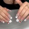 Handmade Nail Tip, Ribbon, 3D Nail Art, False Nail Design,