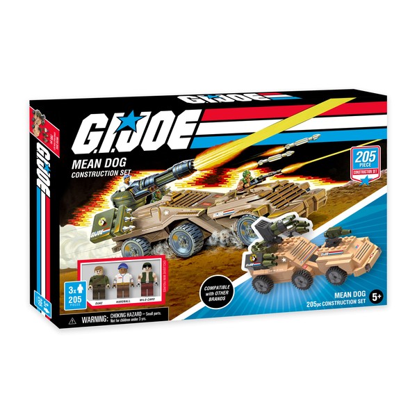 G. I. Joe GI Joe Mean Dog Military Vehicle Toy Construction Set (205 Total Pieces)