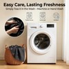 Waterproof Fabric Shower Curtain for Bathroom, 2-in-1 No Separate Inner