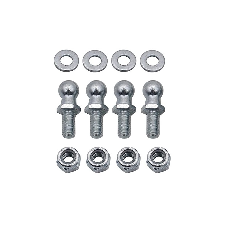 GSKMOTOR 4 Pair 13mm Ball Studs with Hardware Lock Nuts