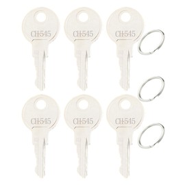 6 Pack CH545 Replacement Keys for Truck Boat Trailer RV Camper Tool Box Lock Compatible with UWS Buyers Products Dee Zee Delta Weatherguard Kobalt Husky Tool Box