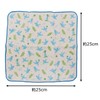 Kyoyu Blue Bird Hand Towel, 9.8 x 9.8 inches (25
