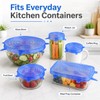 6pcs Reusable Silicone Stretch Lids, Six-piece Set Of Silicone Fresh-keeping