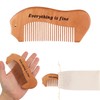 Wooden Birth Comb, Labor Comb with Fabric Bag, Engraved Wooden