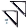 Tanner Folding Metal Shelf Brackets, Set of 2
