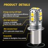 Ruiandsion White P13.5S LED Flashlight Bulb, 6-40V Universal Upgrade (6V/9V/12V/18V/19.2V/24V)