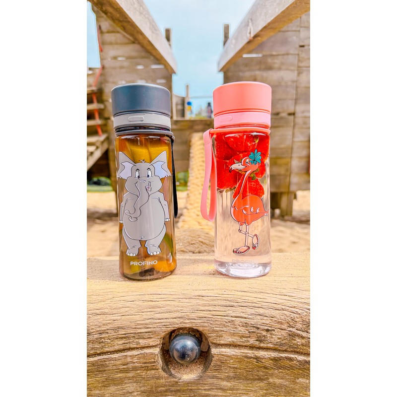 PROFINO Infuze Children's Leak-Proof Drinking Bottle with Strainer, 350 ml,