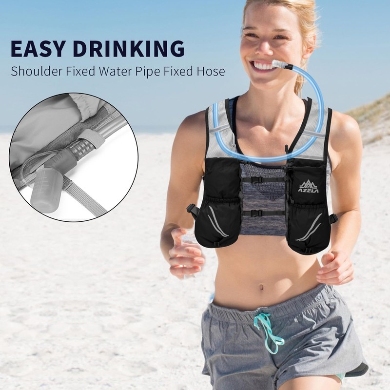 Running Vest for Women Men,Adjustable Chest Straps Running Hydration Vest,