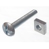Roofing Bolt Cross Head 6Mm M6 X 40Mm Length Bzp With Square Nuts Pack Of 4