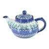 Blue Rose Polish Pottery Misty Teapot