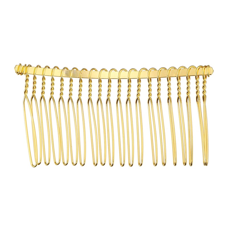 VOCOSTE Pack of 4 Anti-Slip Hair Side Combs Accessories Metal