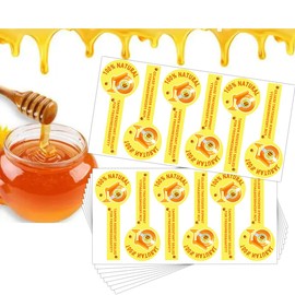 500 Pcs Tamper Evident Seals Labels for Honey Jars,1.5x4 Inches Clear Tamper Resistant Stickers Self Adhesive Stickers for Drink Food Freshness