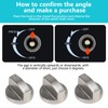 VZU 6 PCS 0° Universal Gas Stove Knob Set, 6MM